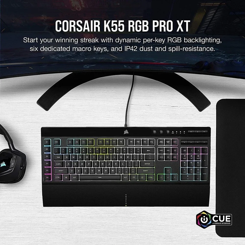 Corsair K55 RGB Pro XT Gaming Keyboard